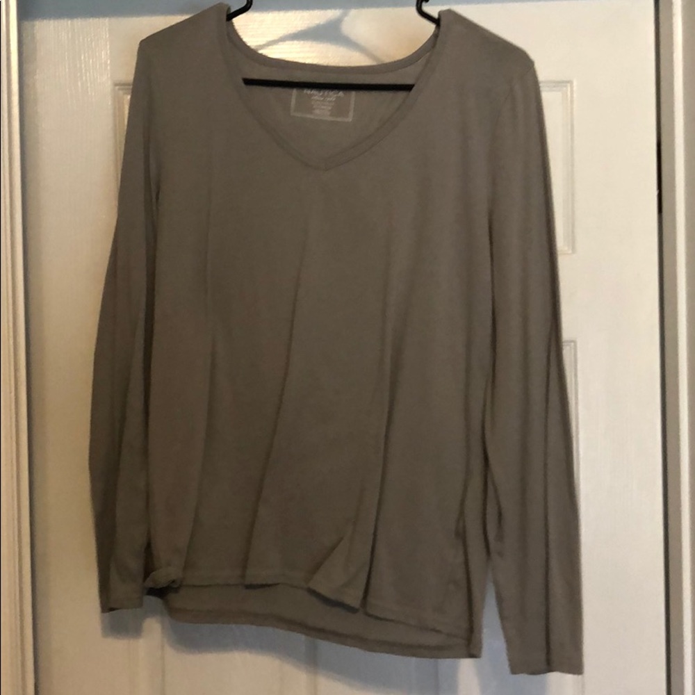 Nautica long sleeve sleep wear shirt